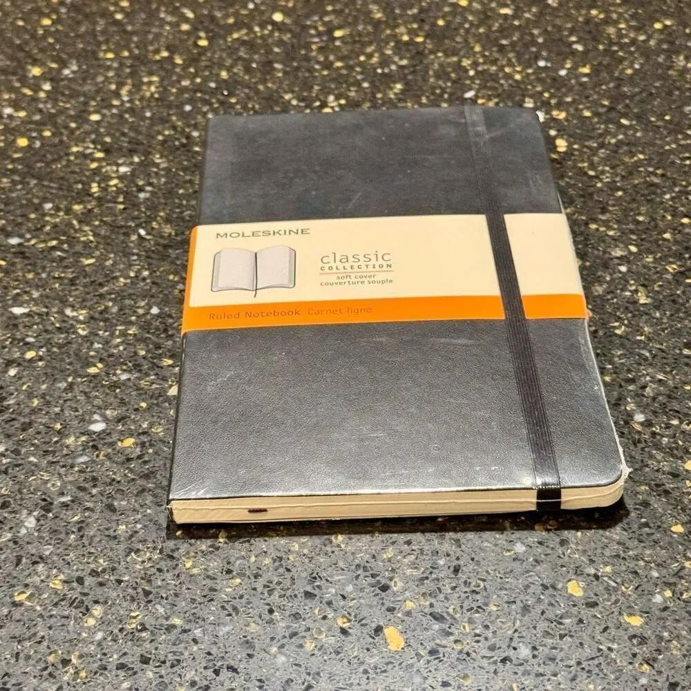 Moleskin Classic Collection Lined Leather Journal.